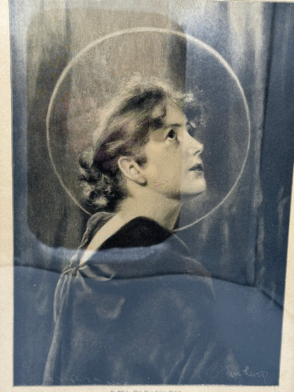 En Vision. Antik dansk træsnitsgravering. Fra 1896