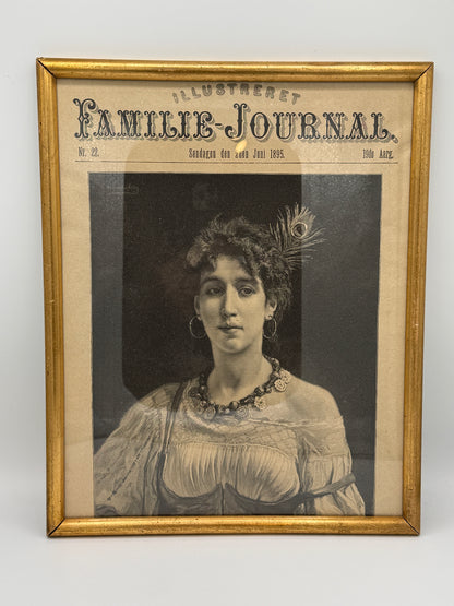 Esmeralda. Antik dansk træsnitsgravering. Fra 1895