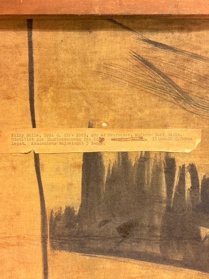 Willy Bille (f.1889-1944). Stillebens oliemaleri. Fra 1930érne.