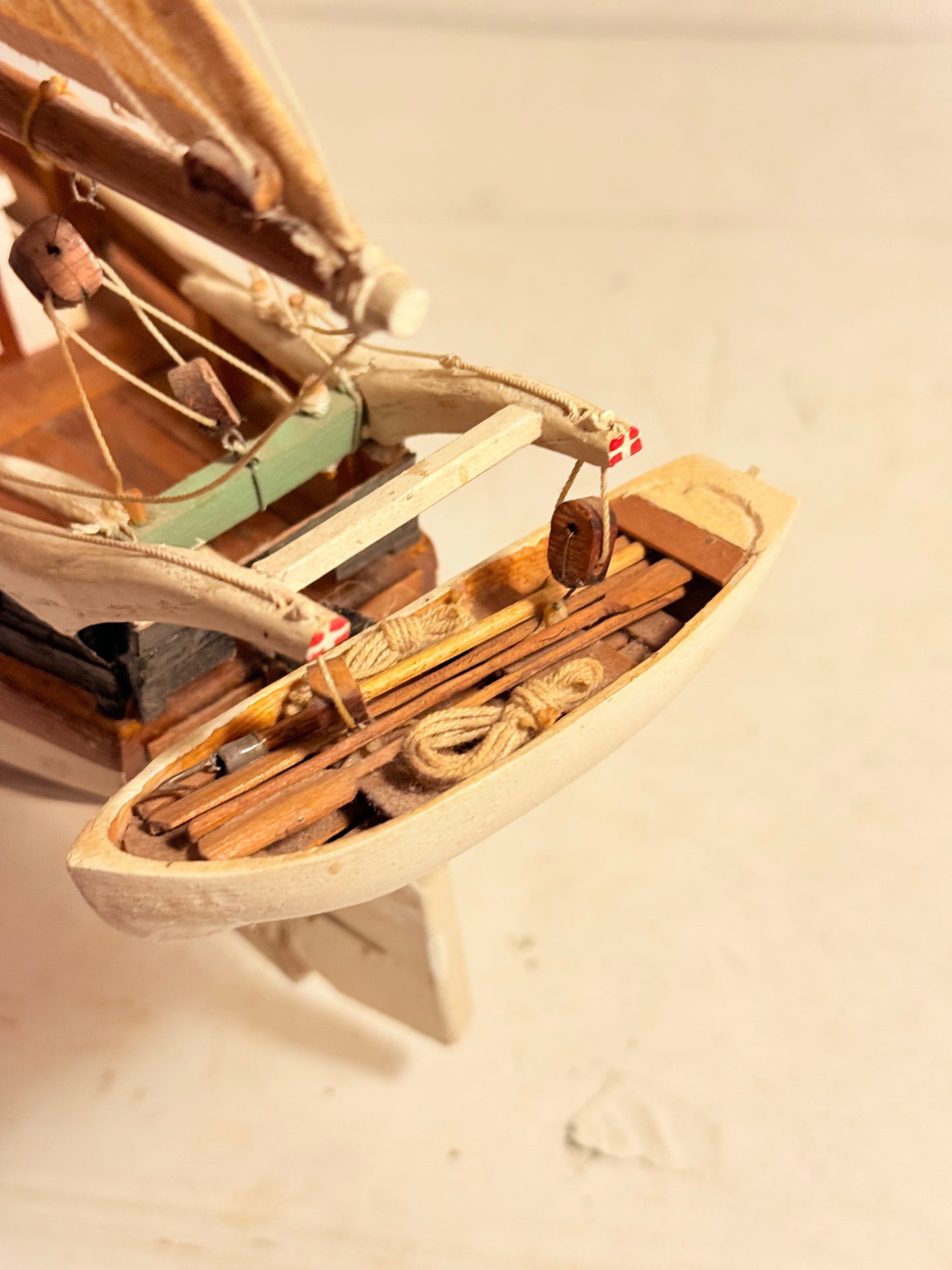 Antik håndbygget Modelskib af Marstal jagt, "Josina”.