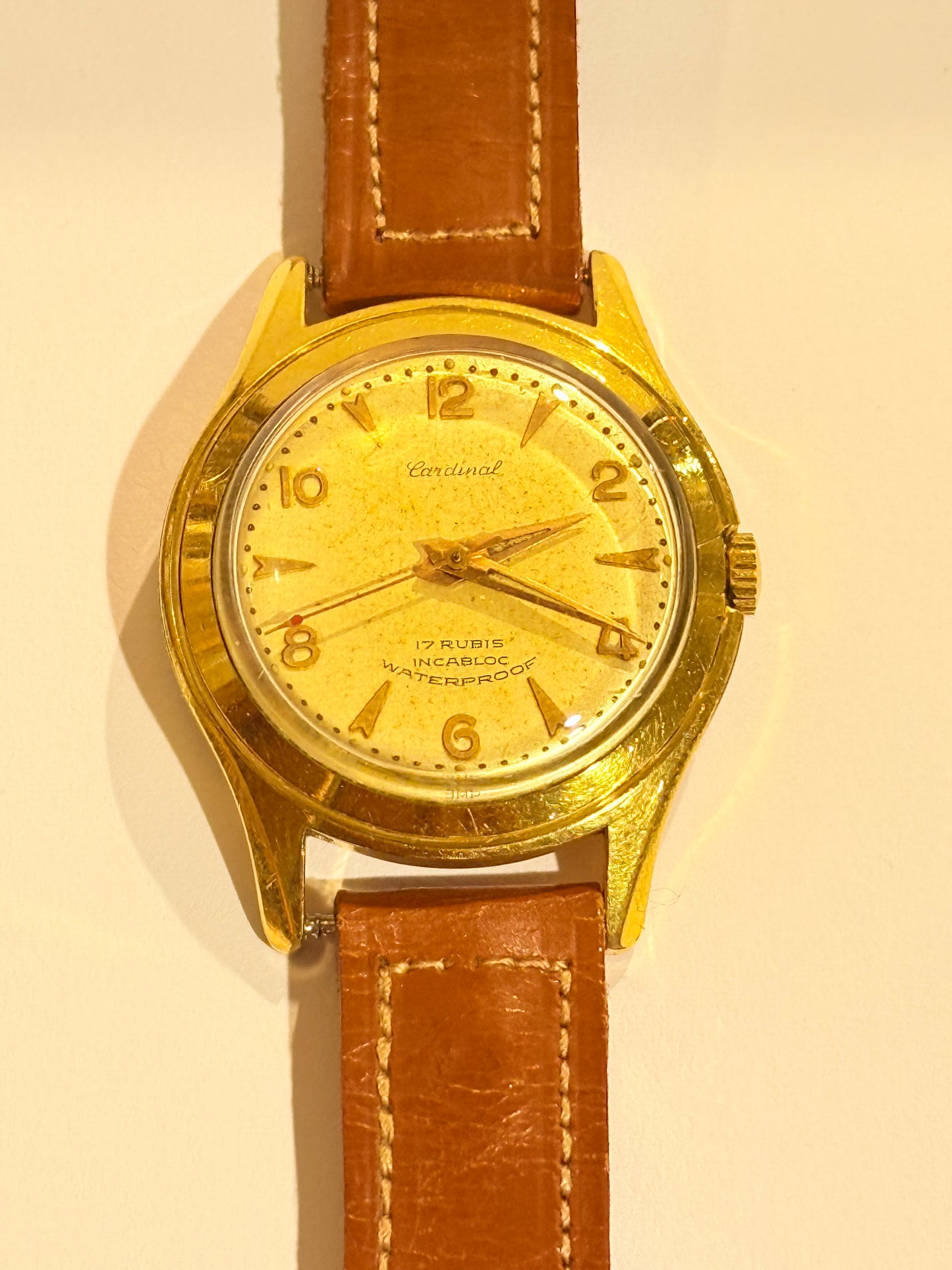 Vintage Cardinal manuelt armbåndsur. Fra 1960erne.