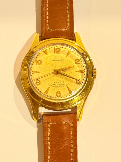 Vintage Cardinal manuelt armbåndsur. Fra 1960erne.