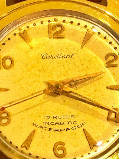 Vintage Cardinal manuelt armbåndsur. Fra 1960erne.