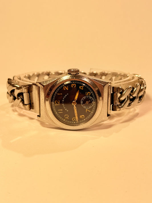 Ældre Revue sport manuelt armbåndsur. Fra start 1950érne.