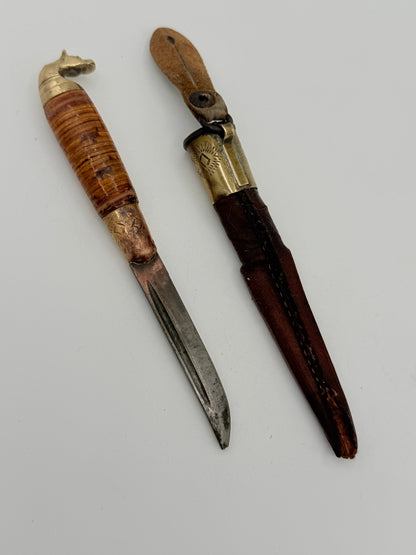 Vintage miniature horse shears with a blade. Finland. Mid 20th century