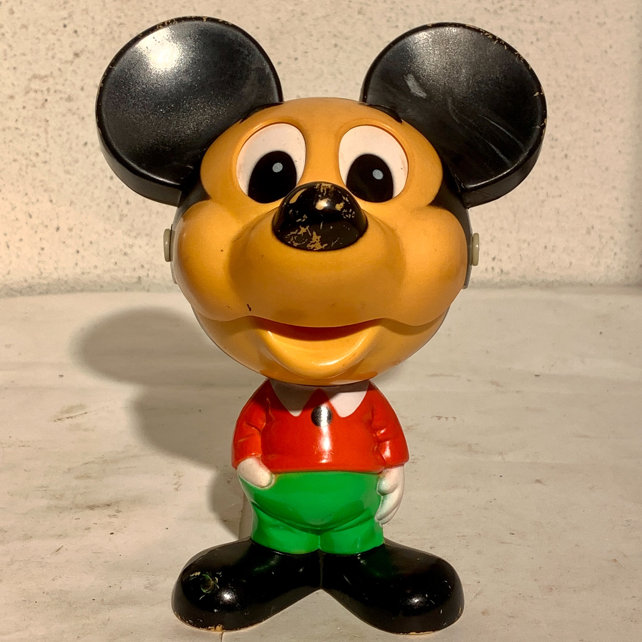 Vintage 1976 Mattel træk-op talende Mickey mouse.
