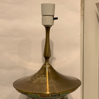 Ældre store kinesiske Guangzhou porcelæns gulvlamper, stemplet.
