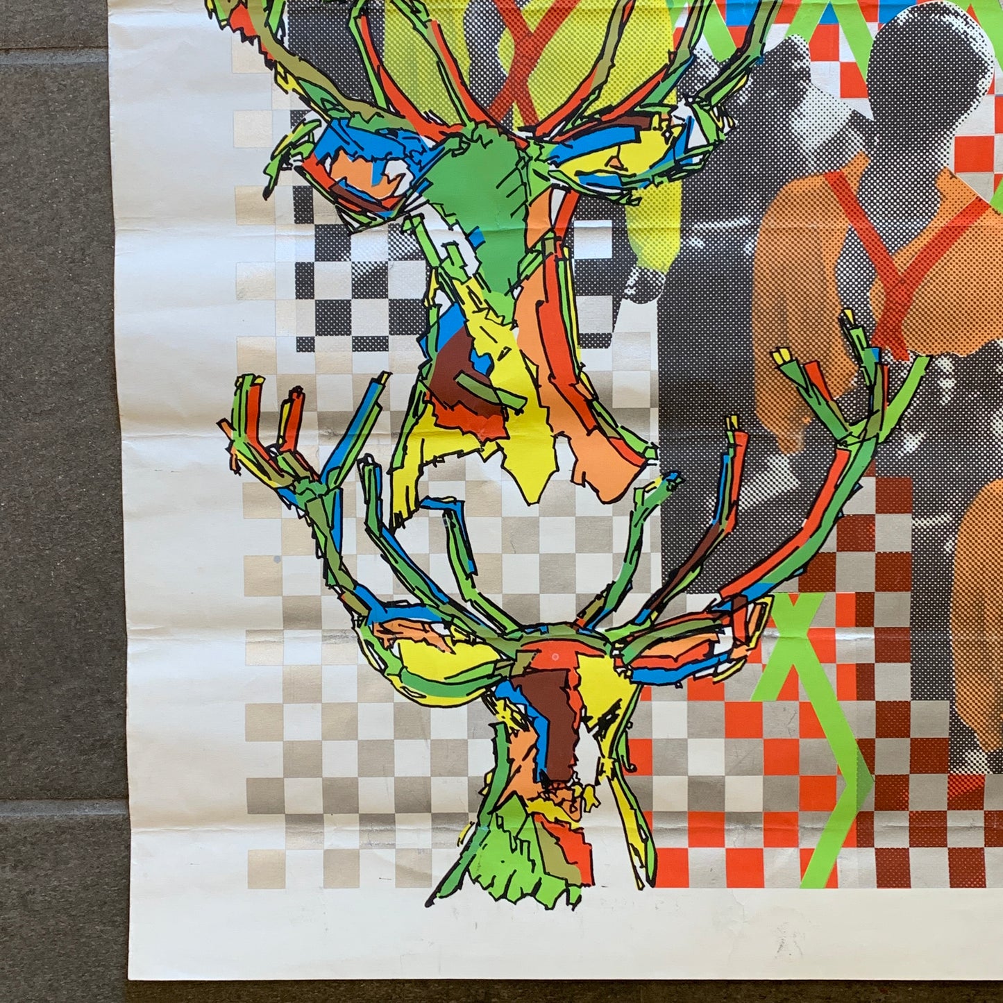 Ældre dansk kunst plakat.