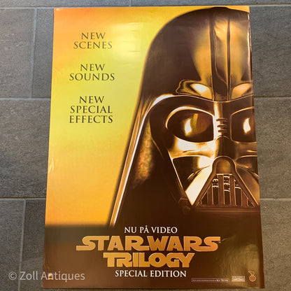 Original dansk Star Wars premiere plakat, fra 1997.