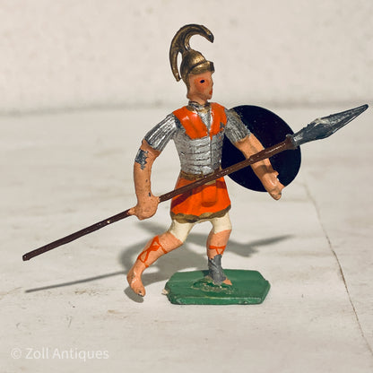 Antique Heyde tin soldier, Roman legionary, from the early 1900s.