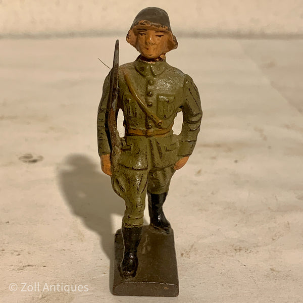 Lineol Dansk officer, med sabel, fra 1930érne.