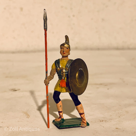 Antique Heyde tin soldier, Roman legionary, from the early 1900s.