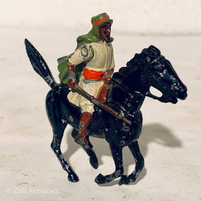 Antique Britains Deetail tin soldier, Arab on horseback, from the early 1900s.