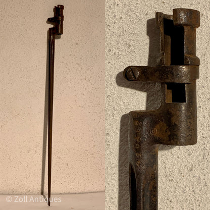 Antik dølle bajonet, fra 1700/1800 tallet.