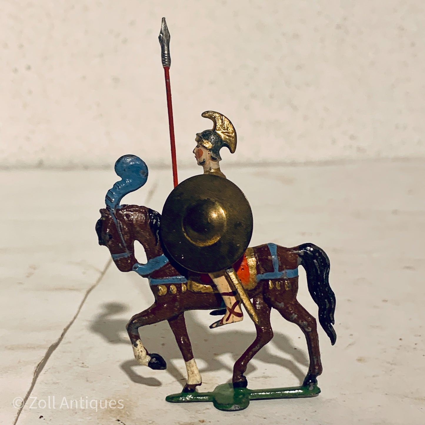 Antique Heyde tin soldier, Roman cavalry, from start 1900s.