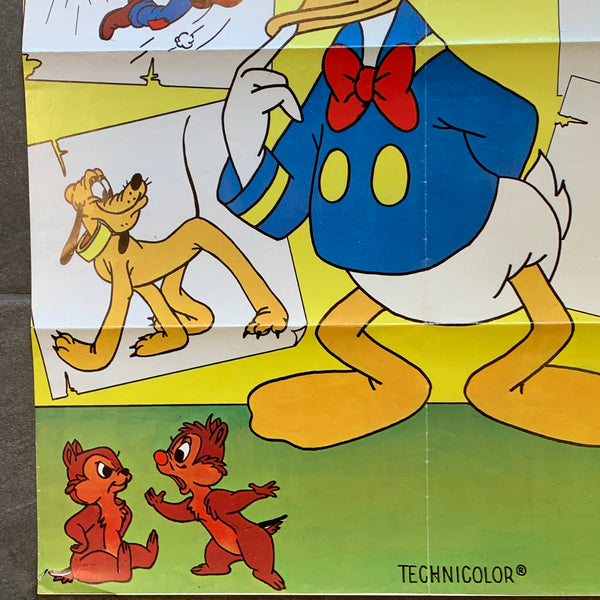 Original dansk Walt Disney film plakat, fra 1960/70erne