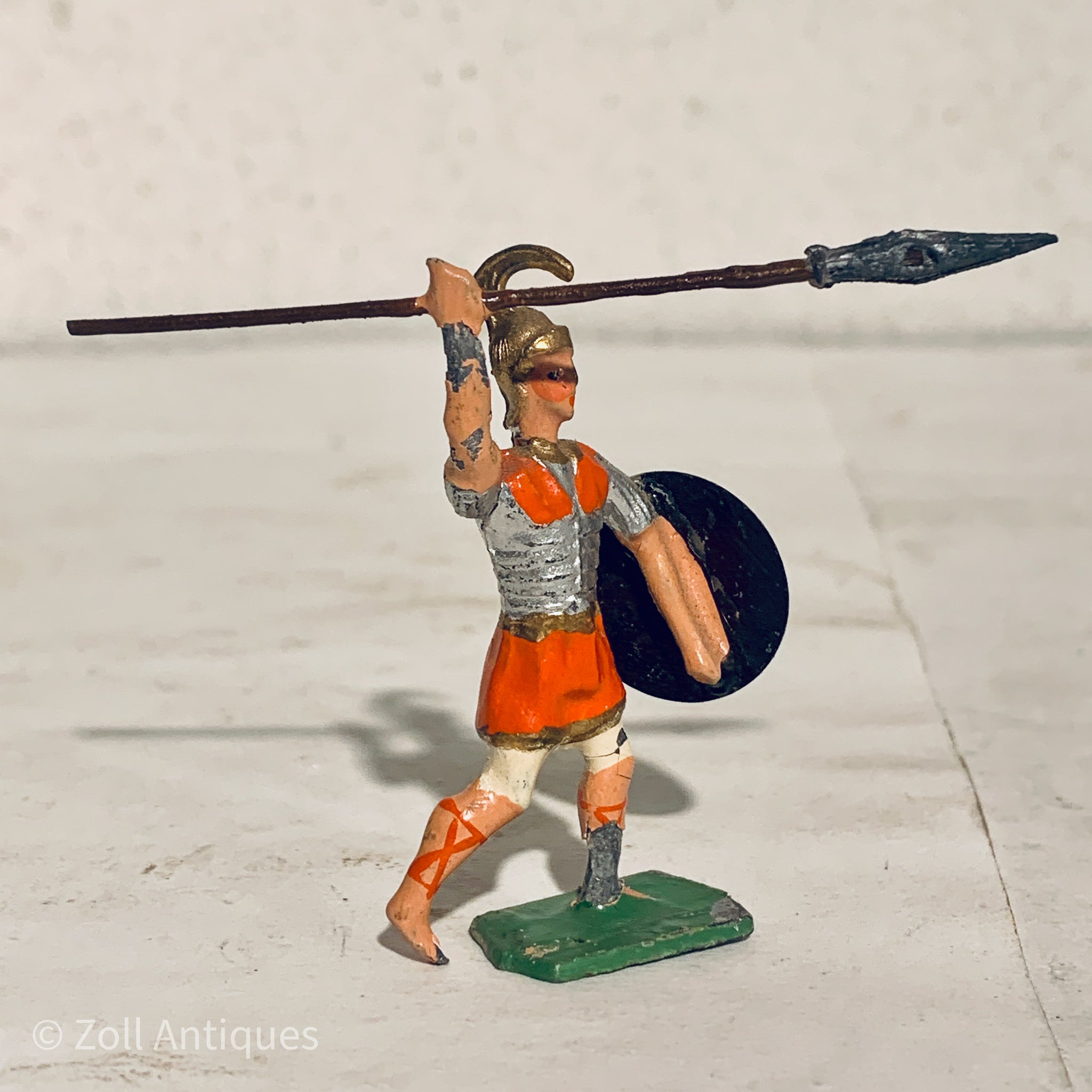 Antik Heyde tinsoldat, Romersk legionær, fra start 1900tallet.