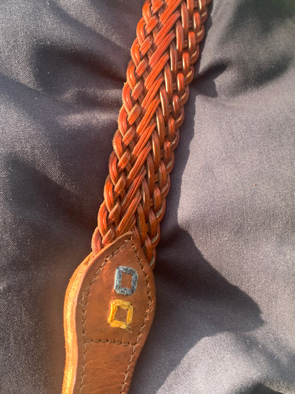 Håndsyet bøffel læder skuldertaske, Kim Zoll Designs.