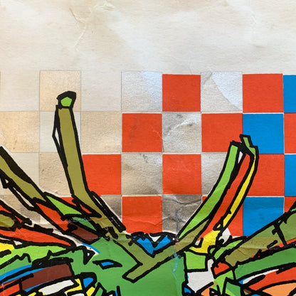 Ældre dansk kunst plakat.