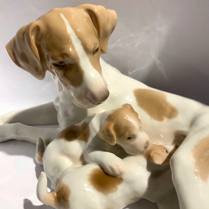 Bing & Grøndahl Pointer m. Hvalpe