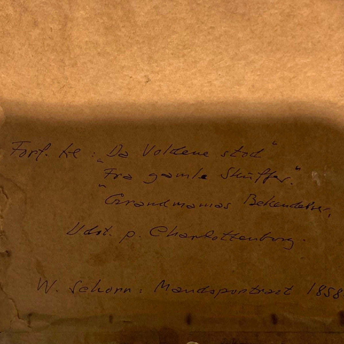 Wilhelm Schorn Blyantstegning