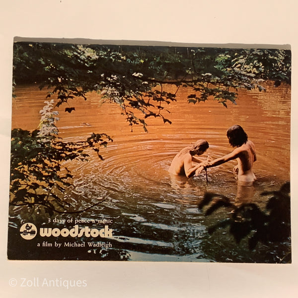 Originalt Filmprogram Woodstock 3 days of peace & music
