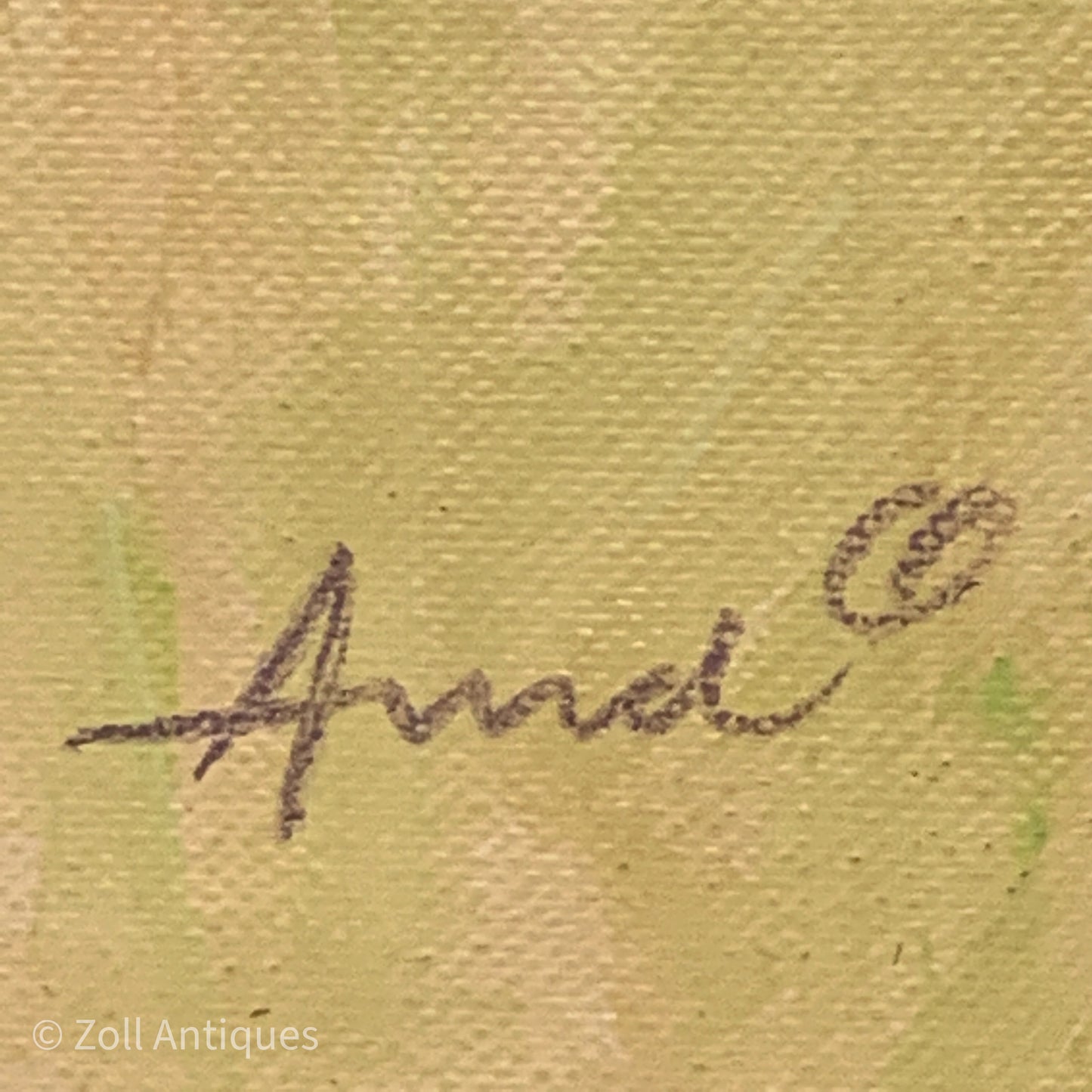 Mogens Amdi Thorsen. Gouache på lærred