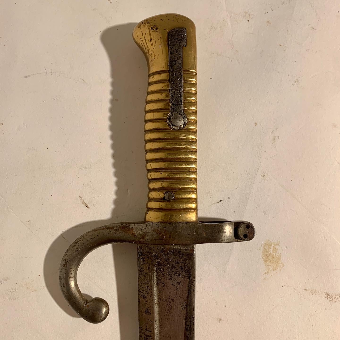 Fransk M1866 Chassepot sværd bajonet