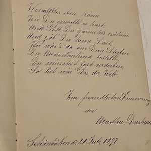 Antik Håndskrevet digtsamling, fra slut 1800 tallet.