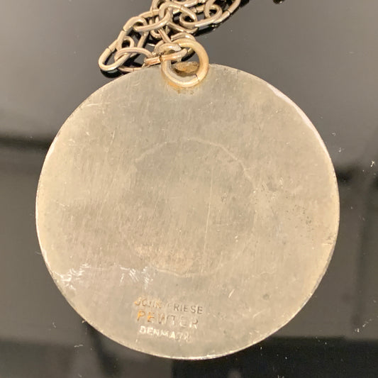 John Friese, retro pewter necklace, from the 1960s/70s.