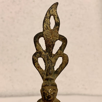 Phra Chian Rung Buddha in gilded bronze, Thailand, from the 19th century