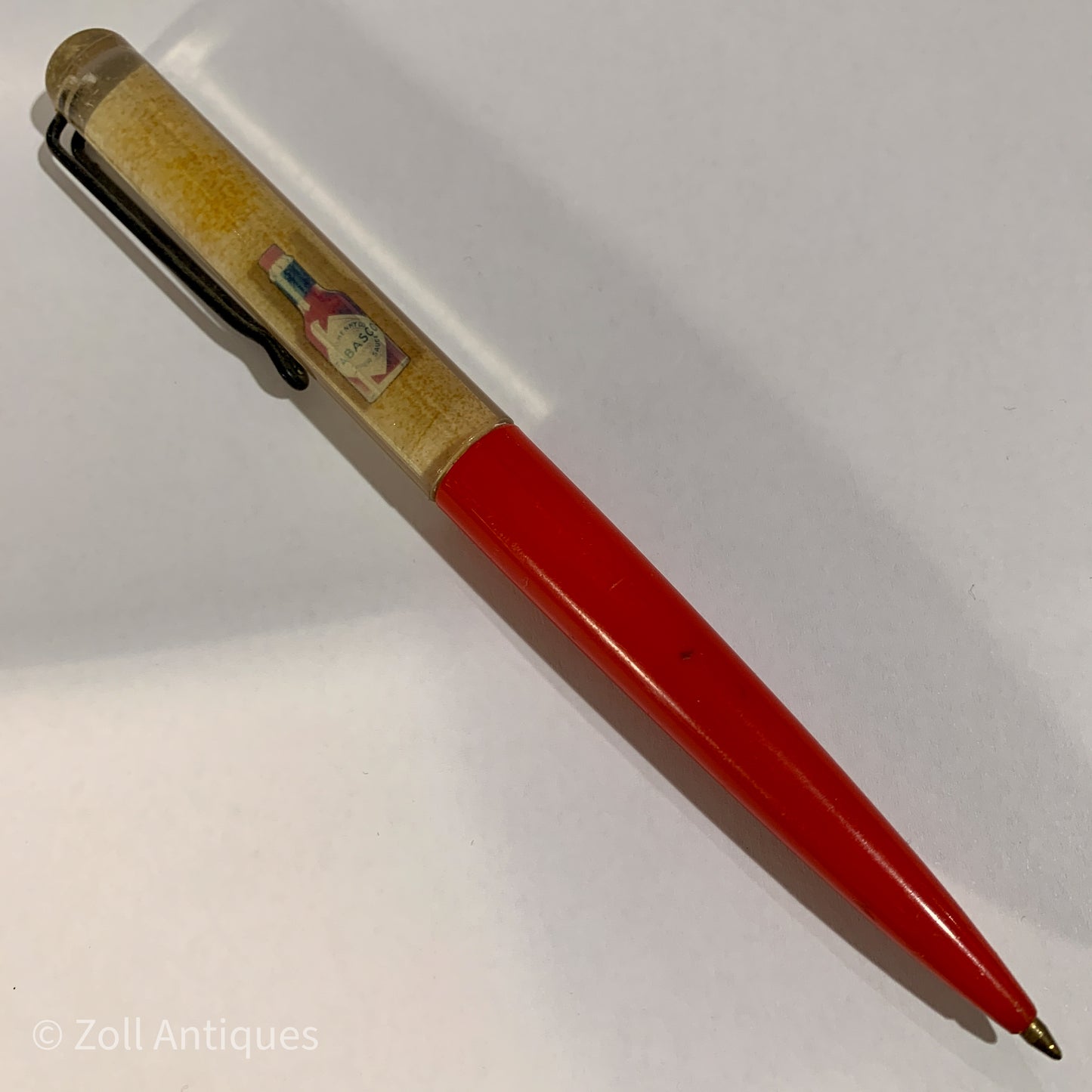 Vintage Tabasco advertising ballpoint pen from the 1900s