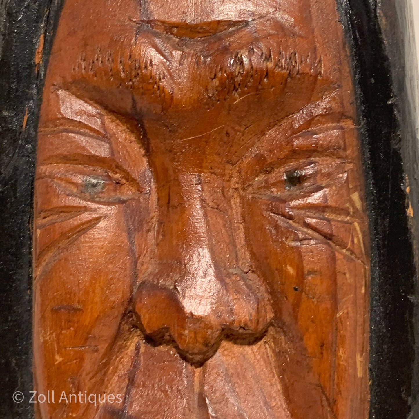 Zakæus Andreassen, older wooden bust of woman from Greenland