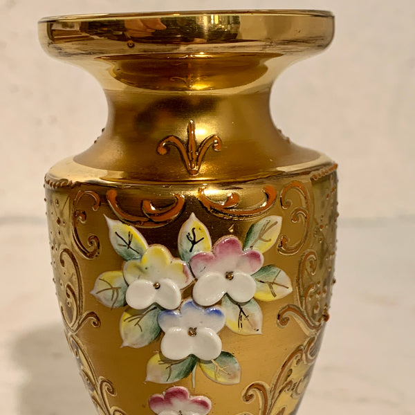 Artap, tjekkisk miniature krystal glas vase, designet af Hilda Bublincova.