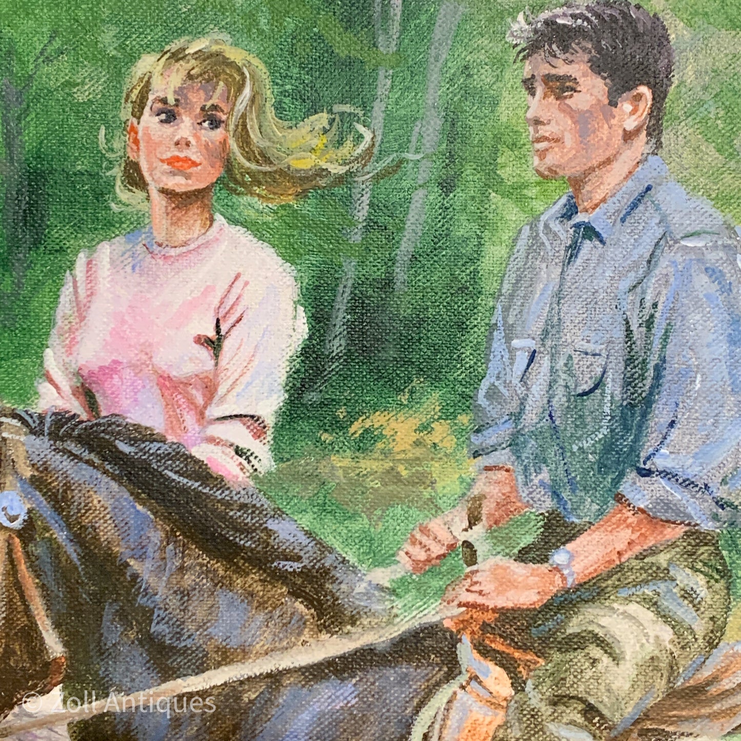 Mogens Amdi Thorsen. Gouache på lærred