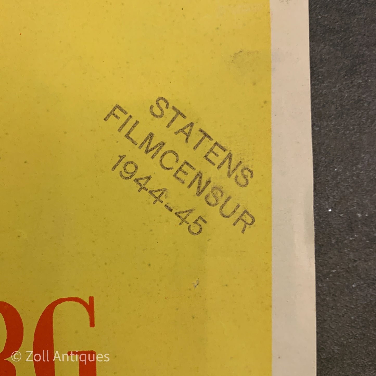 Original Danish “A Love Intermezzo” movie poster, from 1944.