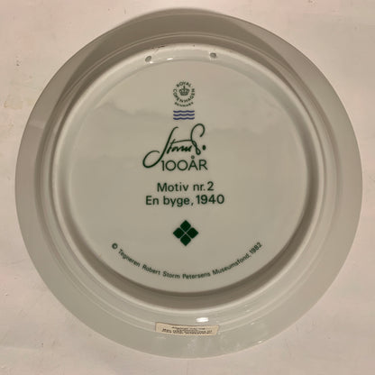 Storm P. 100 års jubilæum platte, Royal Copenhagen.