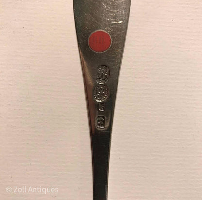 Hans Jacob Møller f.1778. Sølv Fiske Spatel