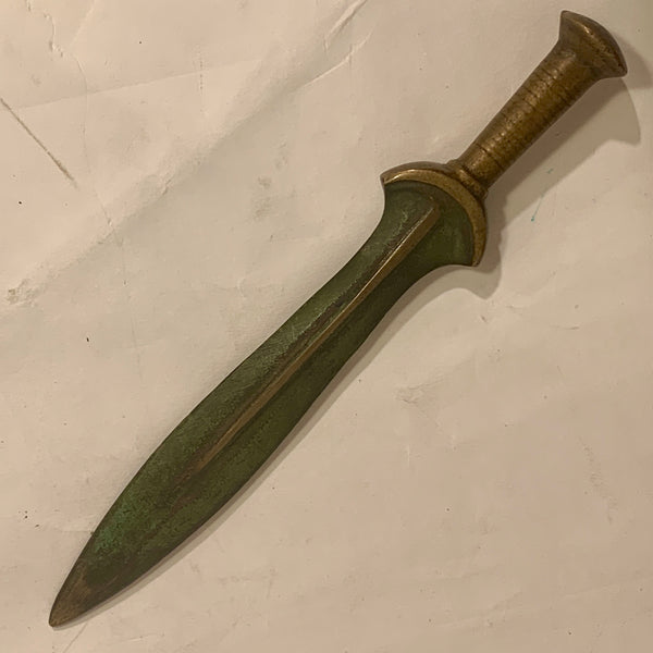 Ældre dansk bronzealder miniature sværd / brevåbner, fra start/midt 1900 tallet.