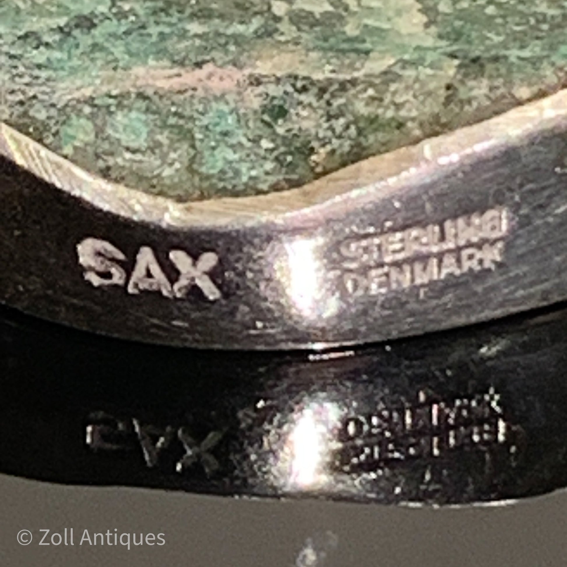 Per Sax Møller, København (1976-) vedhæng i sterling sølv med Fuchsite krystal