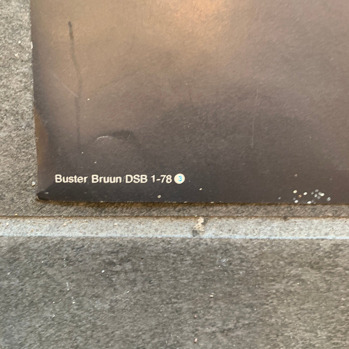 Buster Bruun, vintage DSB poster, from 1977/1978