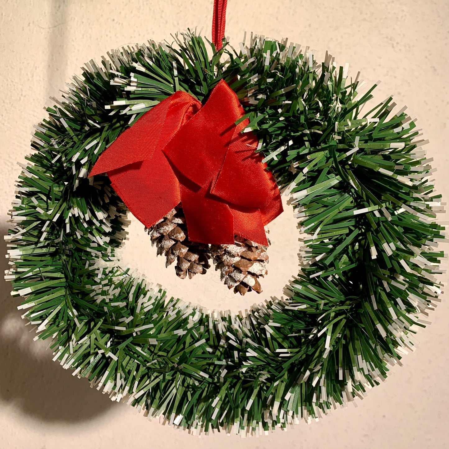 Gammelt julepynt, jule krans, fra 1960érne