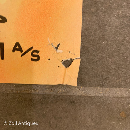 Original Danish Peter Alexander movie poster, from the 1950s.