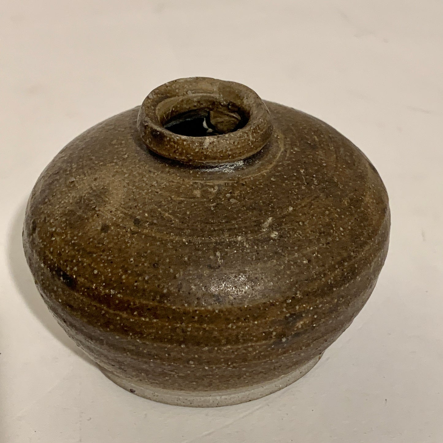 Thai Swankalok stoneware jar, from the 13th-16th centuries.