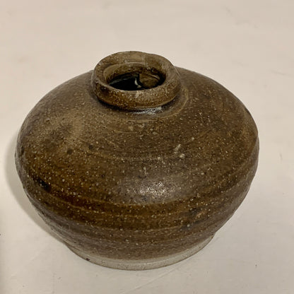 Thai Swankalok stoneware jar, from the 13th-16th centuries.