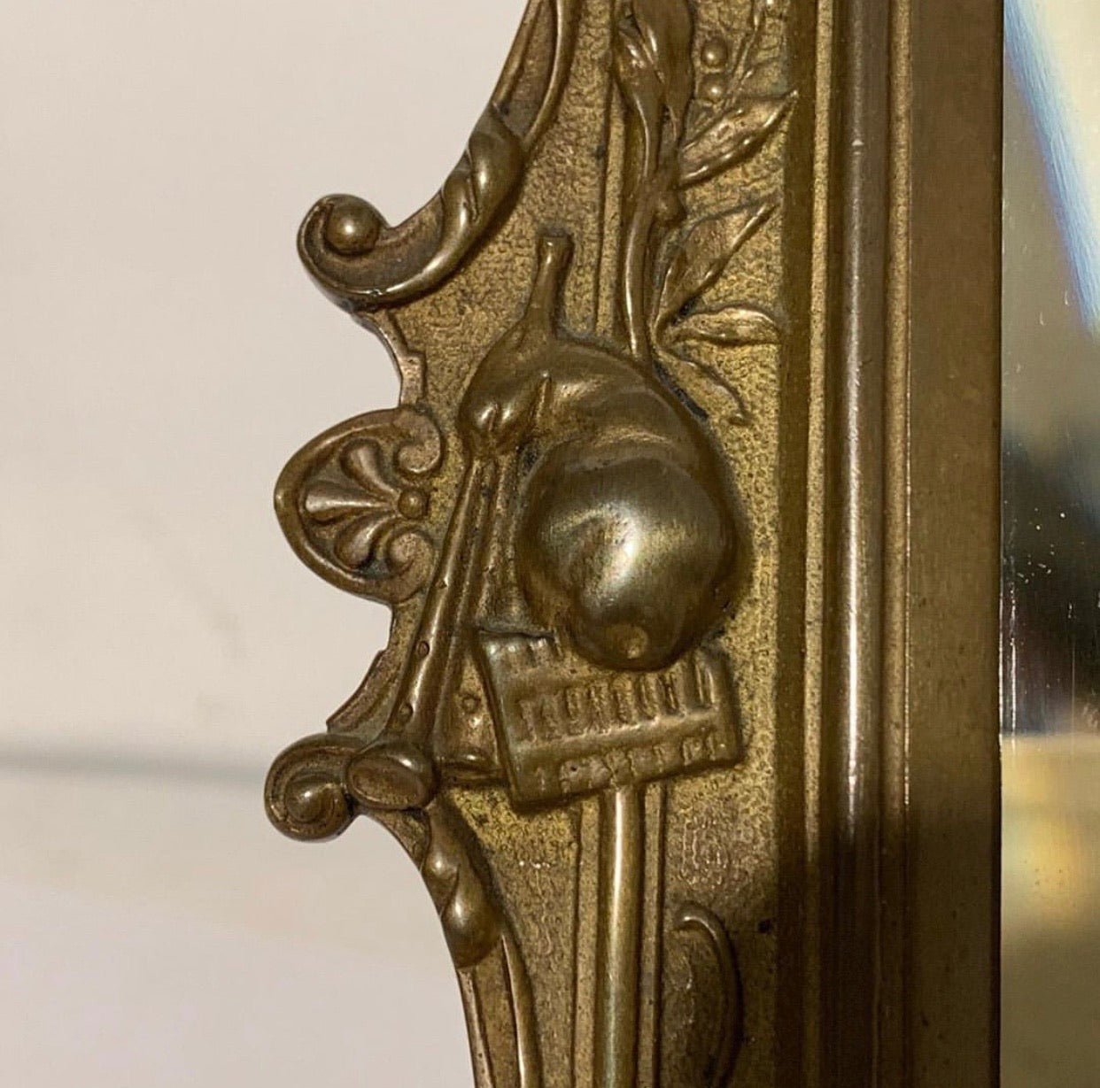 Antik Fransk Napoleon 3 Bordspejl