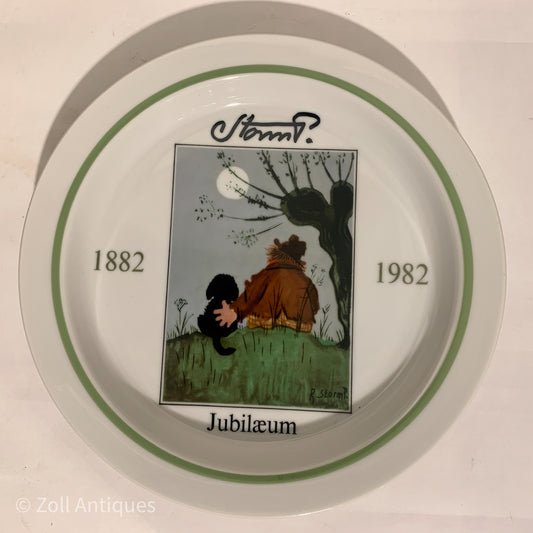 Storm P. 100 års jubilæum platte, Royal Copenhagen.