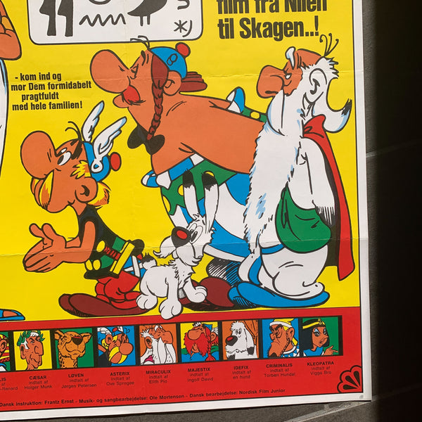 Original dansk Asterix og Kleopatra film plakat fra 1968