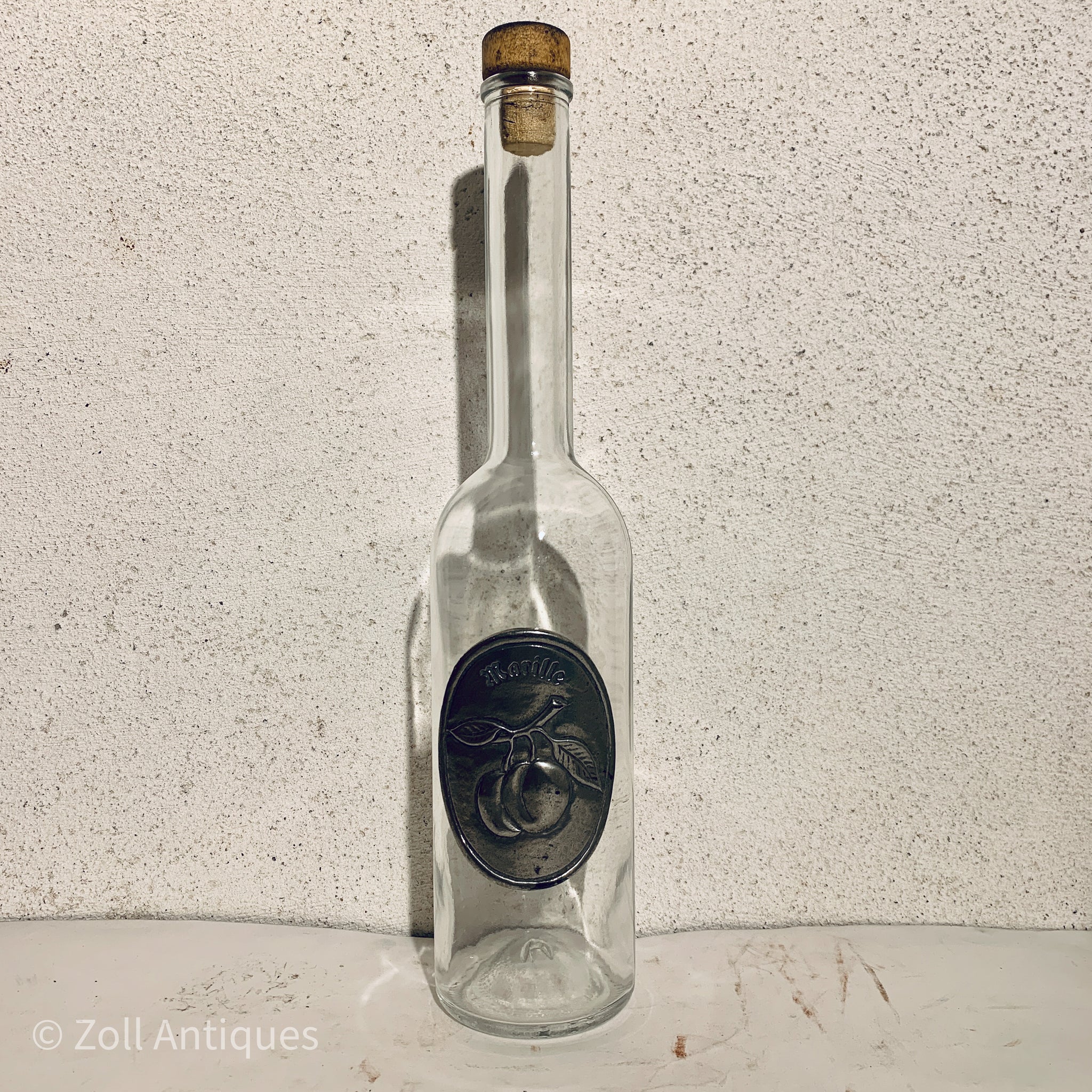 Antik Marille spritus flaske, start 1900 tallet.