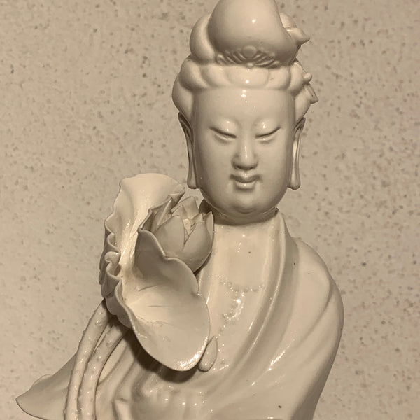 Blanc de Chine Guanyin porcelæns figur